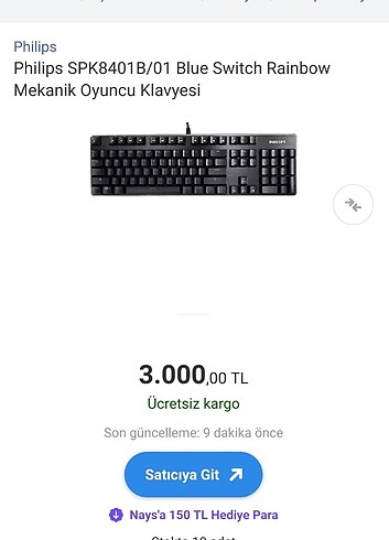 Philips SPK8401 Mekanik Klavye