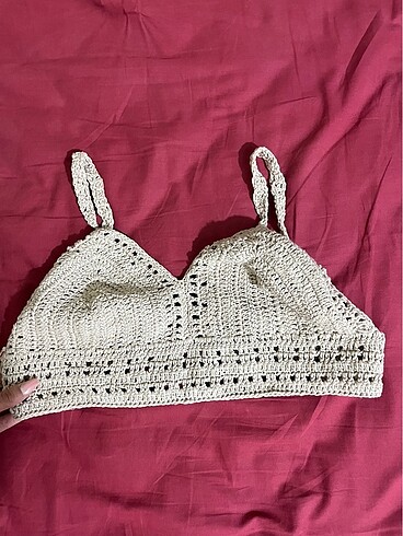 El örgüsü bralet büstiyer