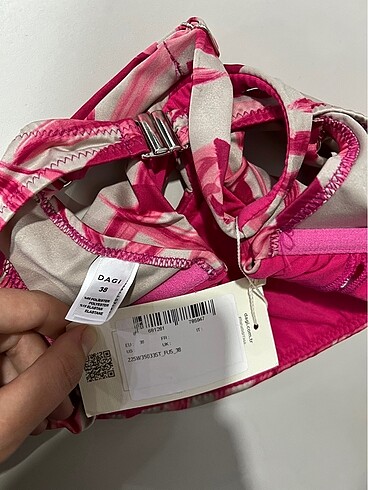 38 Beden pembe Renk Dagi bikini üstü
