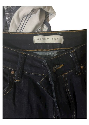 28 Beden Jimmy Key koyu mavi, lacivert jean