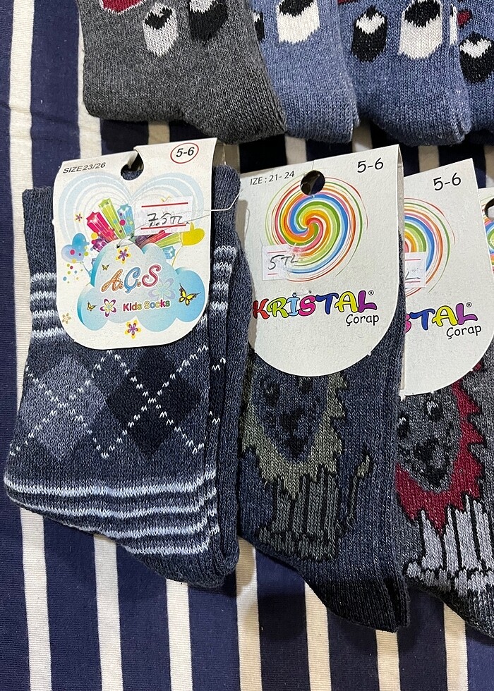 5-6 yaş erkek çocuk çorap - Görsel 3