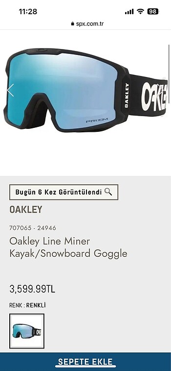  Beden Oakley kayak/snowboard gozlugu - ski goggles