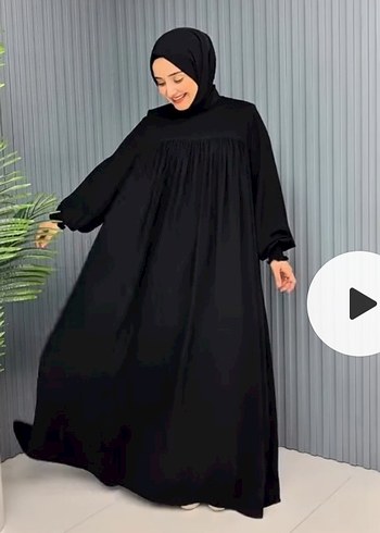 SİYAH ELBİSE FERACE - Görsel 4