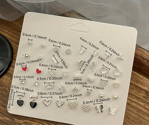 Diğer Gümüş küpe set