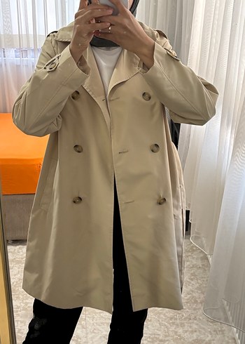 Bej Midi Kadın Trençkot - Görsel 2