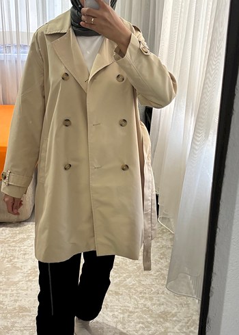 Bej Midi Kadın Trençkot - Görsel 3