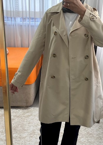 Bej Midi Kadın Trençkot - Görsel 6