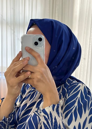 Mavi Pilili Uzun Bohem Elbise - Görsel 12