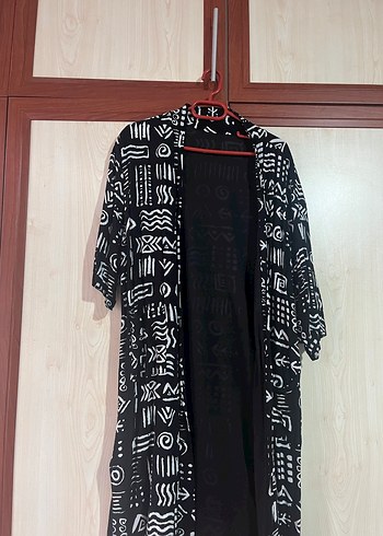 Bohem Siyah Desenli hırka - Görsel 3