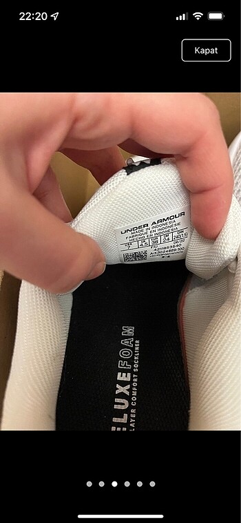 38 Beden Under armour spor ayakkabı