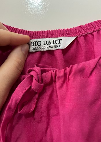 Pembe Midi Bohem Elbise - Görsel 4