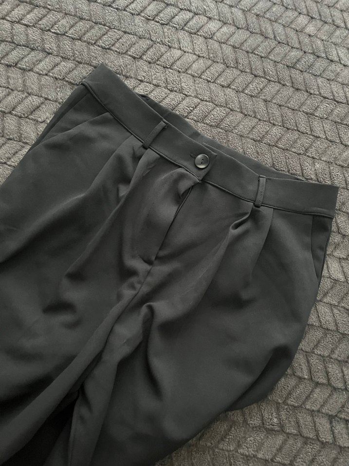 Gri Regular Fit Kumaş Kadın Pantolon - Görsel 3