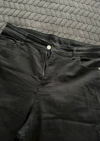 Siyah Kadın Regular Fit Midi Jean standart beden - Görsel 2