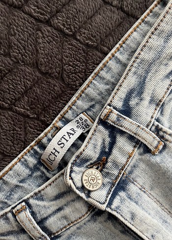 Gri Midi Denim Kadın Kot Etek - Görsel 4