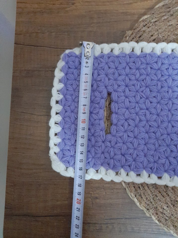 Mor Pastel Renk El Yapımı Banyo lif'i - Görsel 3