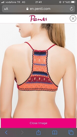 40 Beden bordo Renk Penti bikini