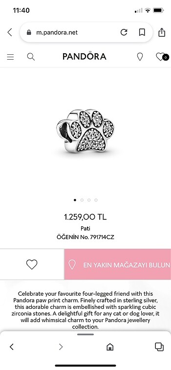  Beden gri Renk Pati charm