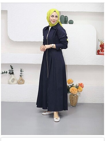 Denim elbise