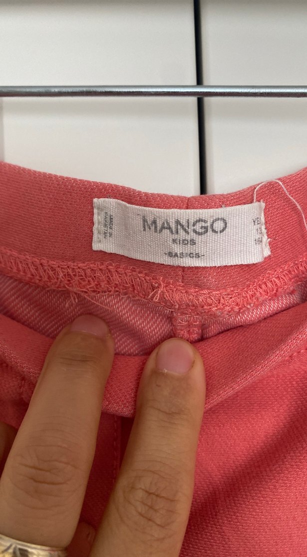 Kız Çocuk Kırmızı Dar Kesim Tayt - Görsel 4