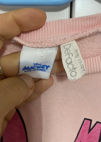 Kız Çocuk Pembe Minnie Mouse Sweatshirt - Görsel 5