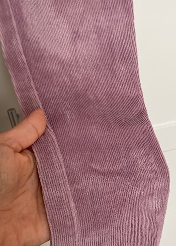 Kız Çocuk Süet lila Tayt - Görsel 2