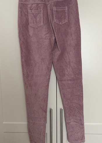 Kız Çocuk Süet lila Tayt - Görsel 3