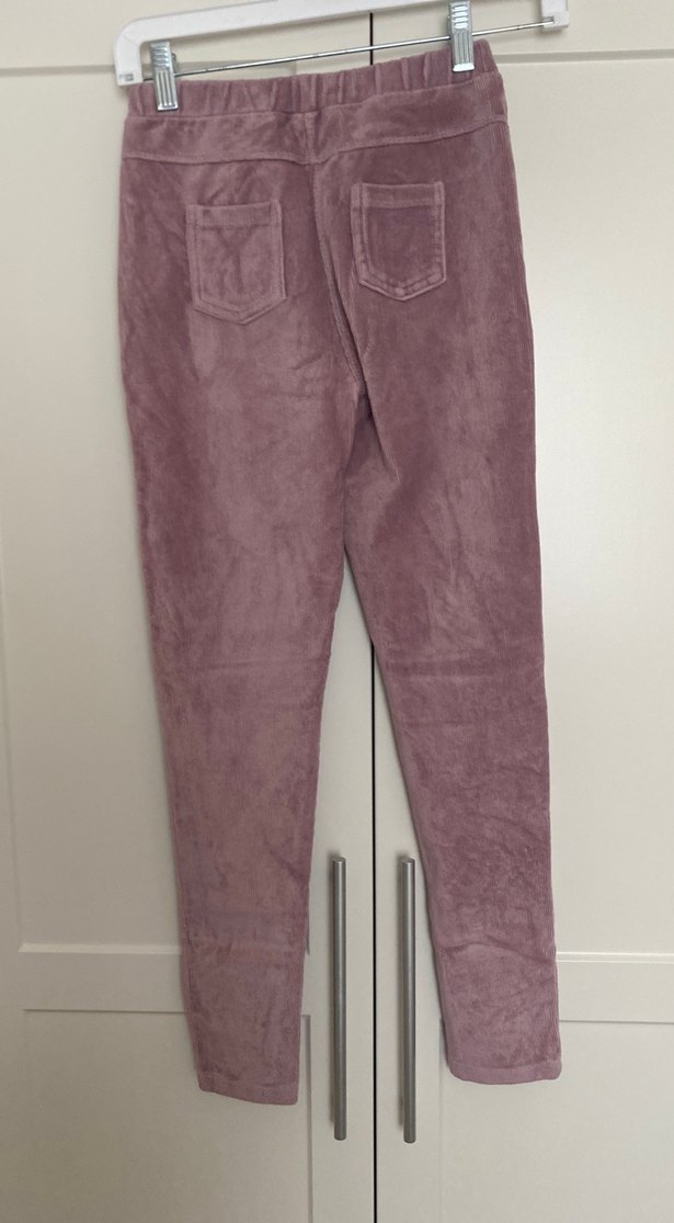 Kız Çocuk Süet lila Tayt - Görsel 3