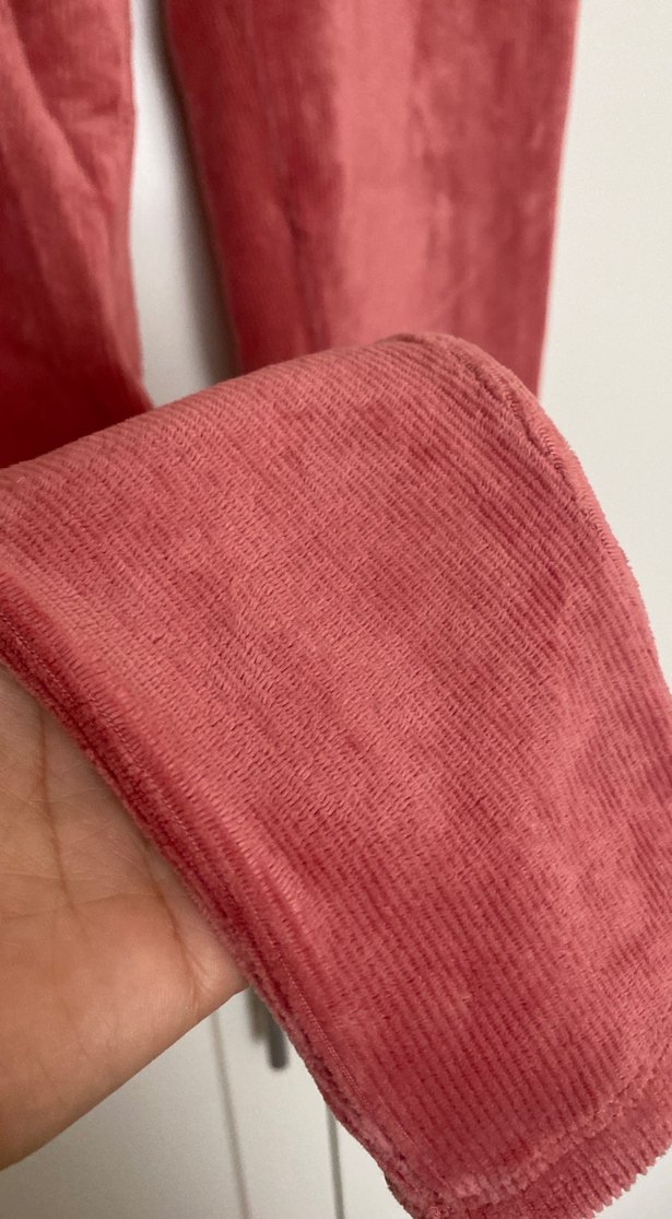 Somon rengi Süet Kız Tayt - Görsel 4