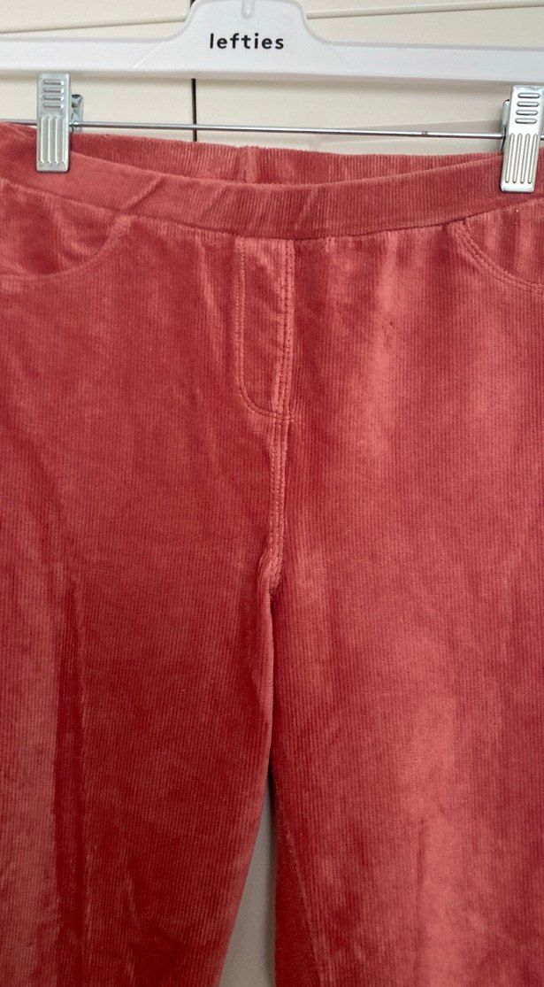 Somon rengi Süet Kız Tayt - Görsel 2