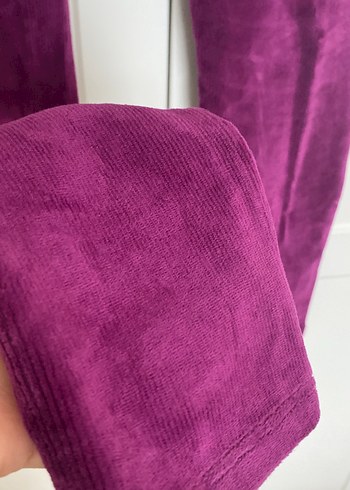 Mor Süet Kız Tayt - Görsel 4