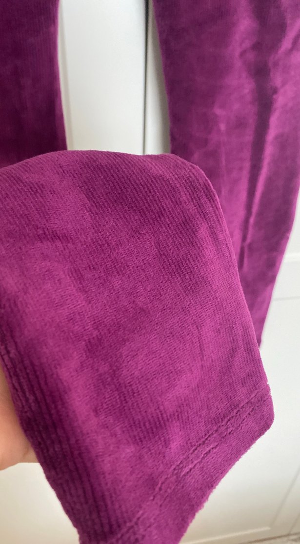 Mor Süet Kız Tayt - Görsel 4