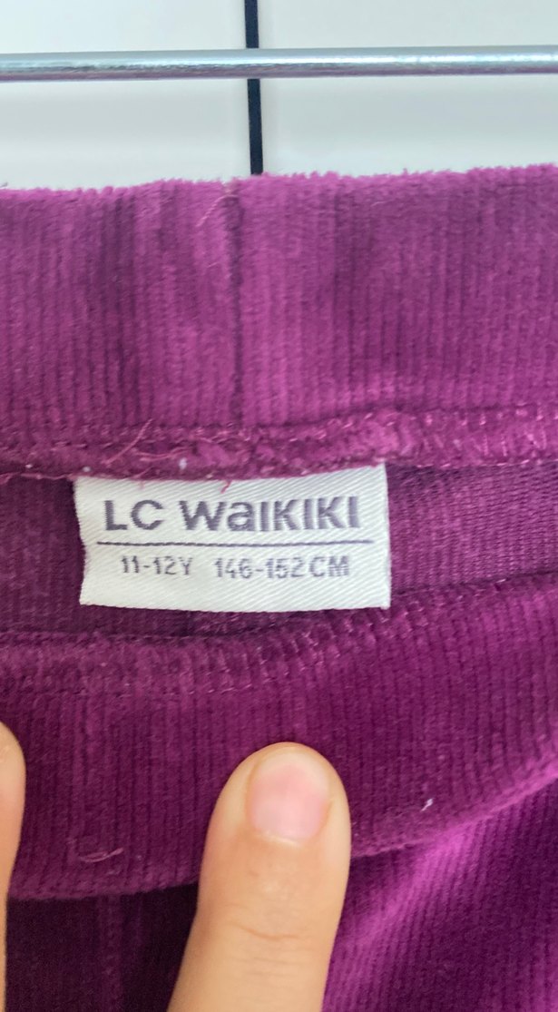 Mor Süet Kız Tayt - Görsel 2