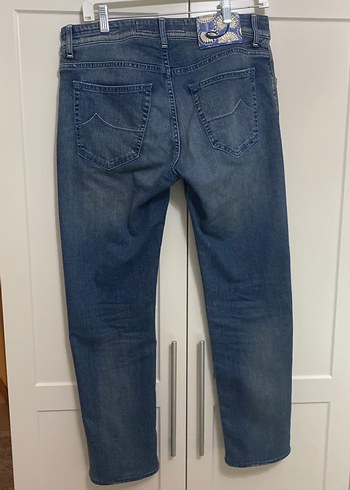 Jacob Cohen Lacivert Baskılı Erkek Kot Pantolon - Görsel 9