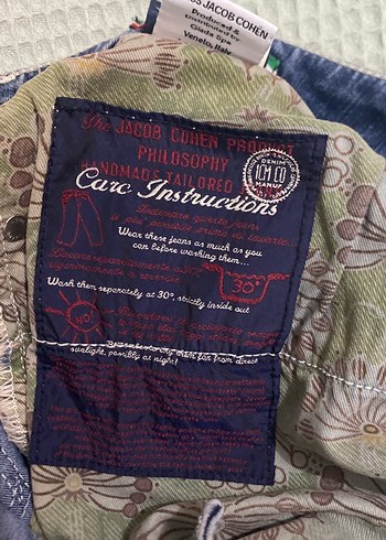 Jacob Cohen Lacivert Baskılı Erkek Kot Pantolon - Görsel 6