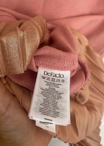 Pembe Barbie Baskılı Kız çocuk elbise - Görsel 6