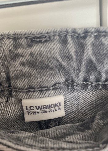 Gri kız çocuk  kot pantolon - Görsel 3