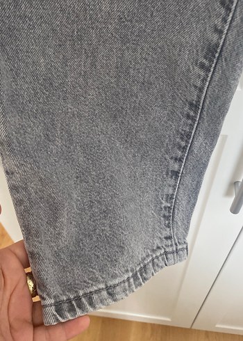 Gri kız çocuk  kot pantolon - Görsel 2