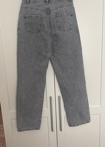 Gri kız çocuk  kot pantolon - Görsel 4