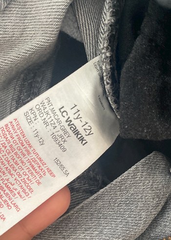 Gri kız çocuk  kot pantolon - Görsel 6