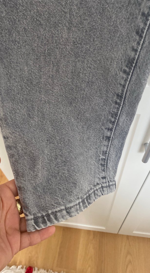 Gri kız çocuk  kot pantolon - Görsel 2