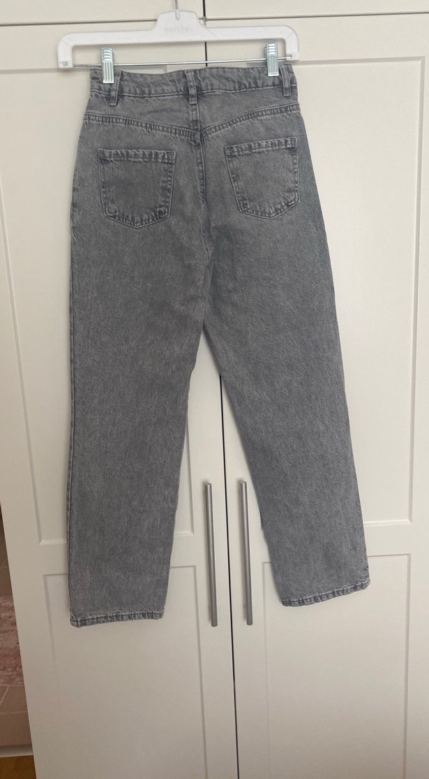 Gri kız çocuk  kot pantolon - Görsel 4