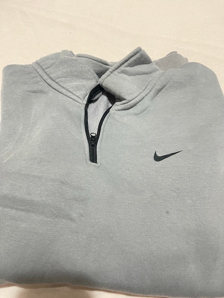 Nike Gri Fermuarlı Erkek Sweatshirt - Görsel 2