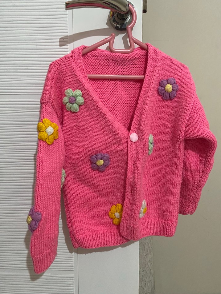 Pembe Zincir Detaylı Kız Bolero - Görsel 3