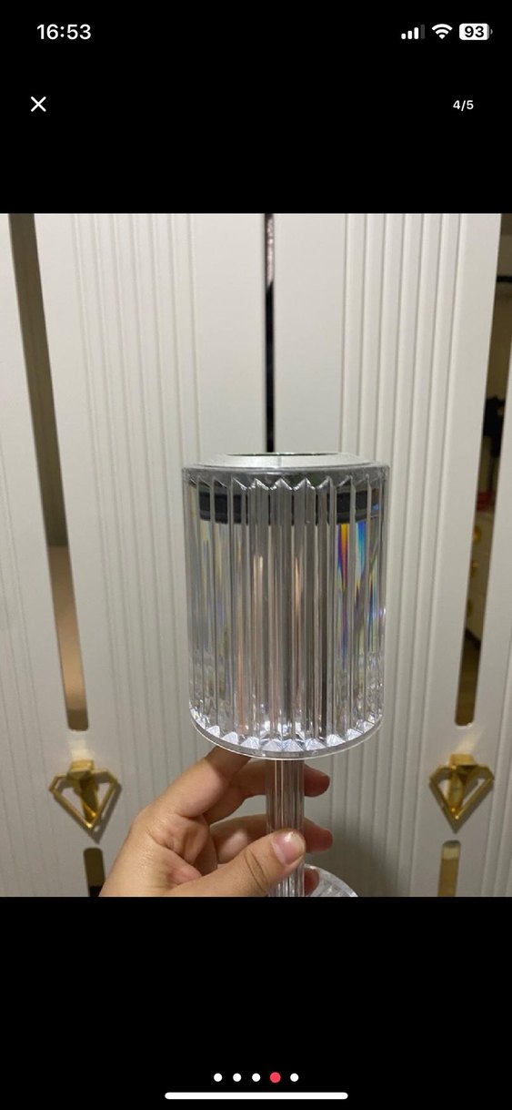 Beyaz Kristal Görünümlü Masa Lambası - Görsel 2