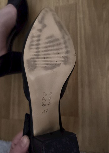 Kadın Siyah Tokalı Kalın Topuklu Platform Ayakkabı - Görsel 5