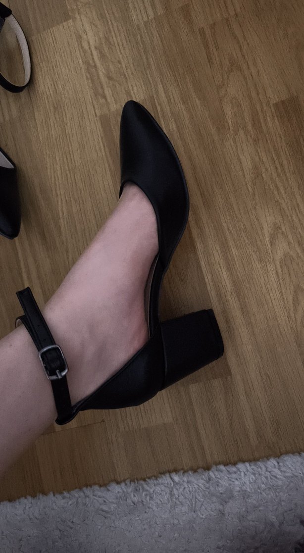 Kadın Siyah Tokalı Kalın Topuklu Platform Ayakkabı - Görsel 2