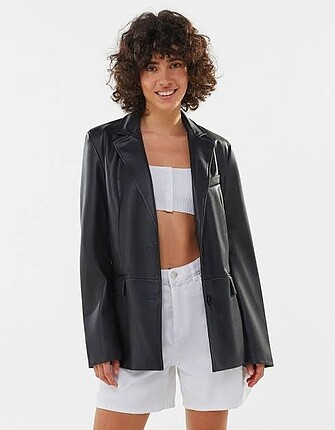 Bershka Deri blazer