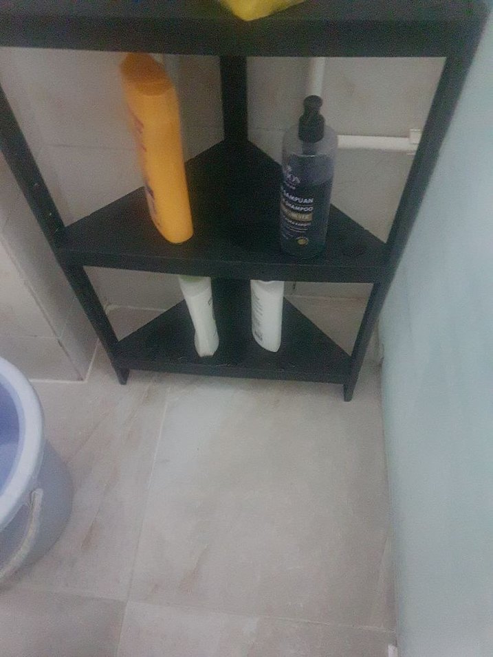 ucKatlı Siyah Köşe Rafı - Görsel 2