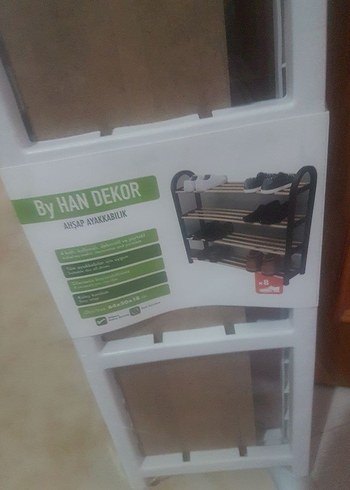 Beyaz Çok Katlı Ayakkabı Düzenleyici - Görsel 4