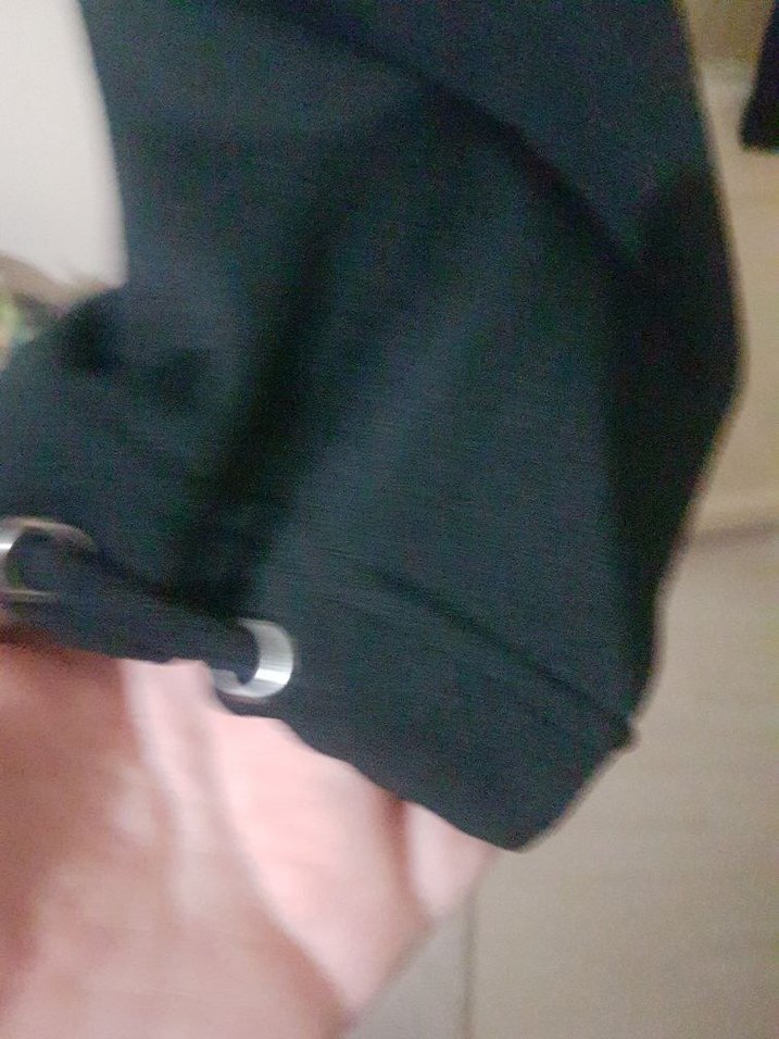 Siyah Spor Tarzı Fermuarlı Kadın Pantolon - Görsel 5